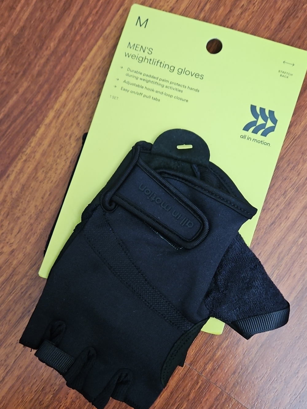 ALL IN MOTION Weightlifting Gloves Men's Medium